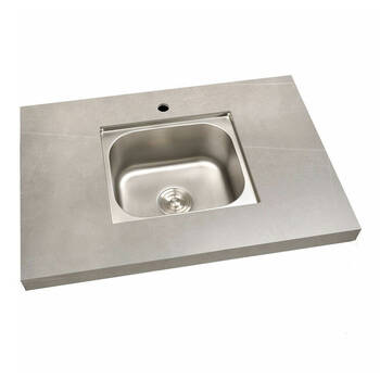 Crossray Sintered Stone Outdoor Kitchen Sinktop 90x60cm - Grey