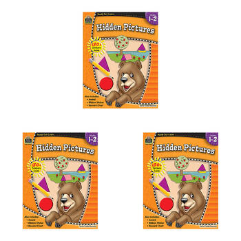 3PK Teacher Created Resources Hidden Pictures Book Set For Grade1-2 Kids 5y+