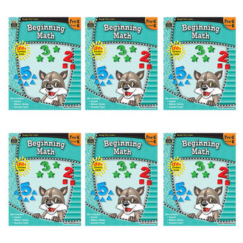 6PK Teacher Created Resources Beginning Math Book Set For Grade Pre-K-K Kids 4+