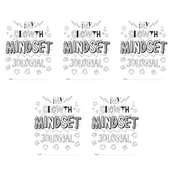 5PK Teacher Created Resources My Own Growth Mindset Journal Book Kids 6y+