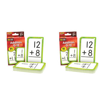 112pc Teacher Created Resources Addition 0-12 Math Flash Cards Set Kids 5y+
