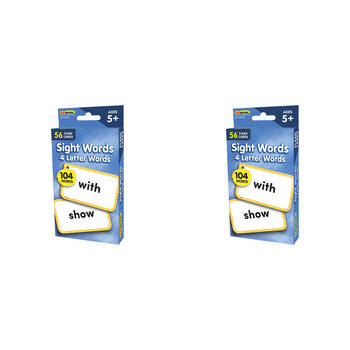 112pc Teacher Created Resources 4 Letter Words Sight Flash Cards Kids 5y+