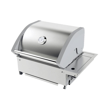 Crossray Stainless Steel Compact Drop-In 2B Gas Outdoor BBQ - Silver