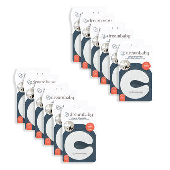 12PK Dreambaby Baby/Kids Safety Soft Foam Door Stopper Flexible/Easy to Use White