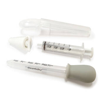 3pc Dreambaby Baby/Kids Safety Medicine Set w/ Spoon/Dropper/Syringe White