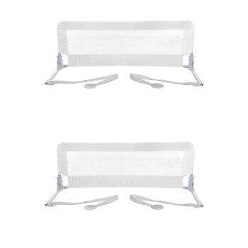 2PK Dreambaby Kids Phoenix Mesh Adjustable Bed Rail 110 x 45.5cm White