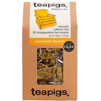 50pc Teapigs Chamomile Herbal Tea Temples/Tea Bags