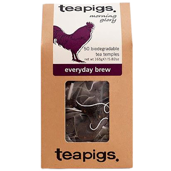 50pc Teapigs Everyday Brew caffeinated Black Leaves Tea Temples/Tea Bags
