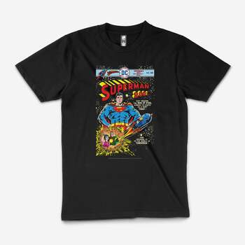 Superman DC Comic 300th Edition Man Of Steel T-Shirt Black Size 4XL