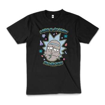 Rick And Morty School Is Not A Place For Smart T-Shirt Black Size S
