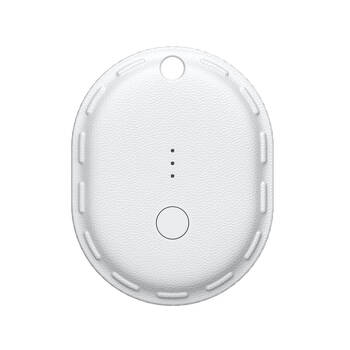 Laser Mini Bluetooth IPX7 Smart Tag Compact w/ Apple Find My Tracking White