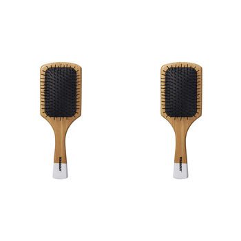 2PK Toni & Guy Bamboo Paddle Brush Hair Styling/Care Set 