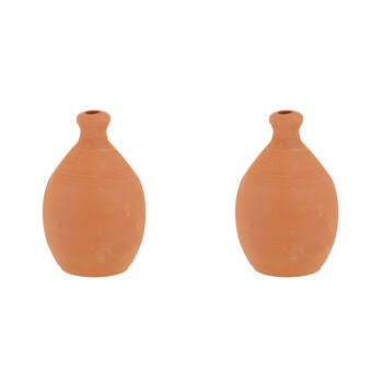 2PK Esschert Design Thumb Watering Pot 0.45L Outdoor Garden 14cm Orange