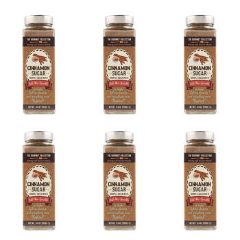 6PK Hot Shots The Gourmet Collection Baking Powder Cinnamon Sugar 255g