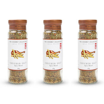 3PK Hot Shots The Gourmet Collection Spice Blend Chicken Salt 155g Seasoning