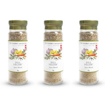 3PK Hot Shots The Gourmet Collection Spice Blend Dill Delish 90g Seasoning