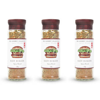 3PK Hot Shots The Gourmet Collection Spice Blend Easy Burger 130g Seasoning