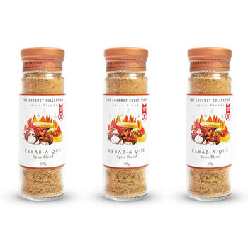 3PK Hot Shots The Gourmet Collection Spice Blend Kebab-A-Que 135g Seasoning