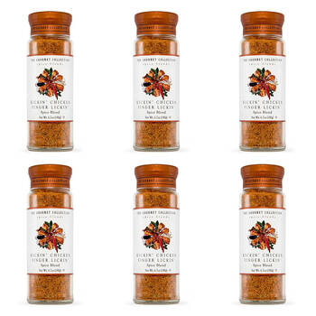 6PK Hot Shots The Gourmet Collection Spice Blend Kickin Chicken Finger Lickin 190g