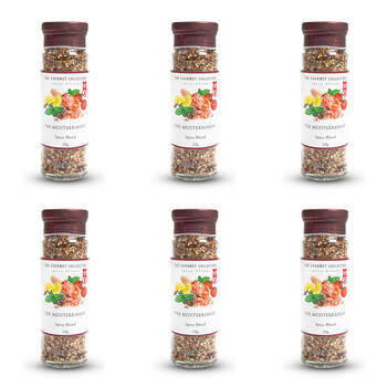 6PK Hot Shots The Gourmet Collection Spice Blend Mediterranean the 125g Seasoning