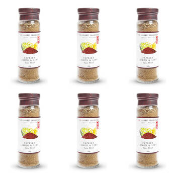 6PK Hot Shots The Gourmet Collection Spice Blend Paprika Lemon & Lime 145g Seasoning