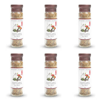 6PK Hot Shots The Gourmet Collection Spice Blend Roast Garlic & Red Capsicum 140g