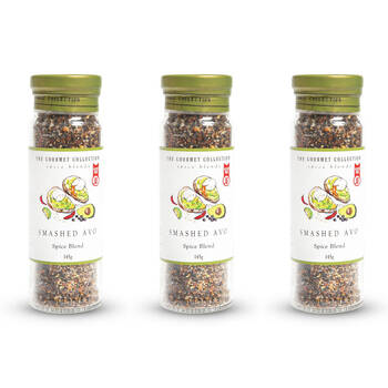 3PK Hot Shots The Gourmet Collection Spice Blend Smashed Avo 145g Seasoning