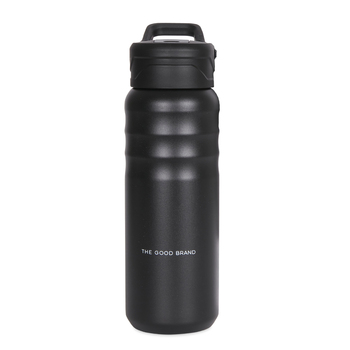 The Good Brand 709ml Large Insulated Drink Bottle - Black