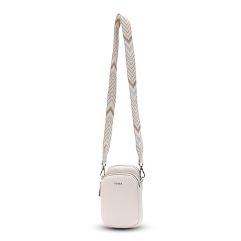 Tosca Crossbody Mini Utility Phone Bag 19x12cm - Ivory