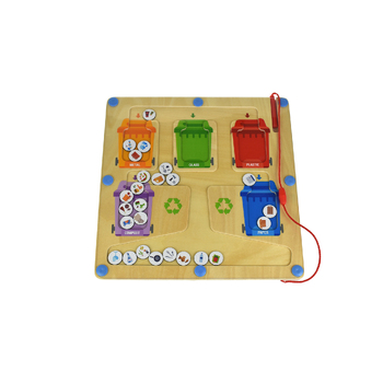 Tooky Toy Recycling Magnetic Maze Sorting Game