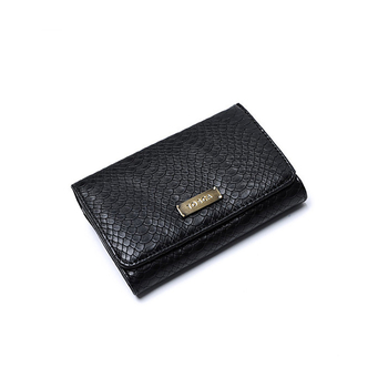Tosca Women's/Ladie's Card/Cash Holder Wallet Purse - Medium Black