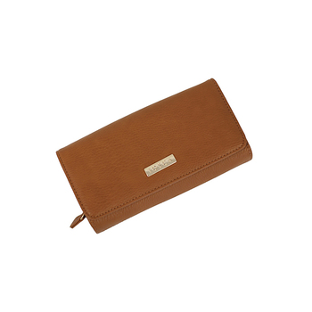 Tosca Women's/Ladie's Card/Cash Holder Wallet Purse - Large Tan