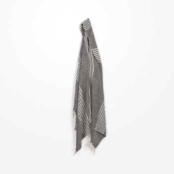 DWBH Hand Woven Cotton Throw Blanket  150x125x1cm ACTON