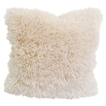 LVD 55cm Boujee Faux Double-Sided Cushion Square Throw Pillow Brandy