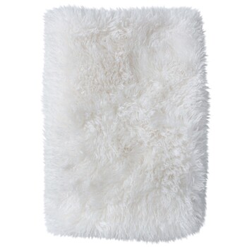 LVD 200cm Boujee Faux Blanket Soft Plush Comfort Cloth Quilt Ivory