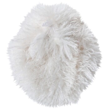 LVD 30cm Boujee Hot Water Bottle Faux Fur Cover Winter Warmer White