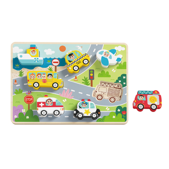 Tooky Toy Chunky Puzzle - Transportation