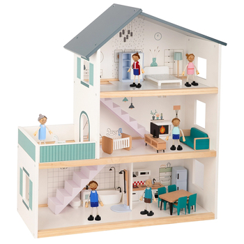 Tooky Toy Doll House 3 Storey Kids 3y+