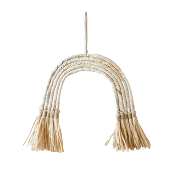 Rayell Wall Hanging Natural Rainbow 27x26 Home Decor