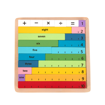 Tooky Toy Maths Learning Rods Counting Game Board