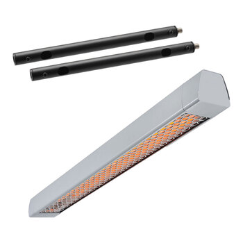 Heatstrip 3200W 240V 9.2A Intense Heater & 2pc 60cm Heater Ext Mount Poles