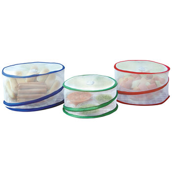 3pc Handy Innovations 30/35/40cm Pop Up Food Covers