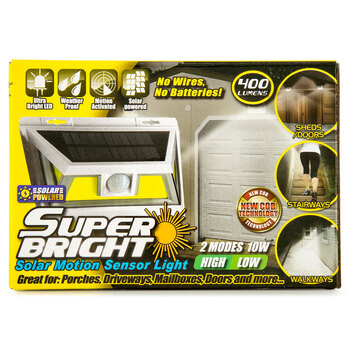Super Bright Solar Motion LED Sensor COB Light 400lm