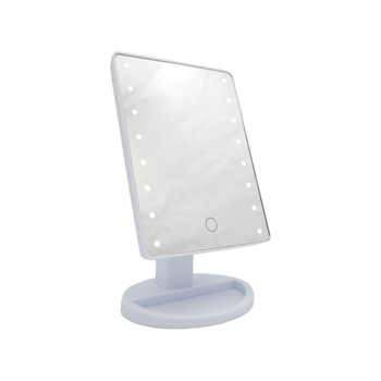 Loraine 16 LED Touch Sensor Beauty Mirror 22x16cm White