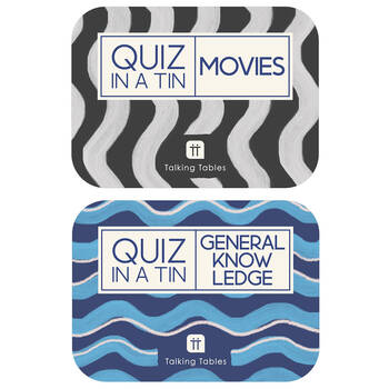 Talking Tables General Knowledge/Culture Trivia In Tin Family Game Combo Set