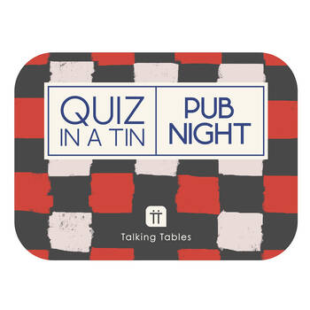 Talking Tables Quiz In A Tin Pub Night Family Party Card Game Black