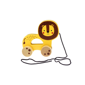 Tooky Toy My Forest Friends Wooden Pull Along - Lion 18m+
