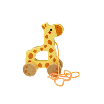 Tooky Toy My Forest Friends Wooden Pull Along - Giraffe 18m+
