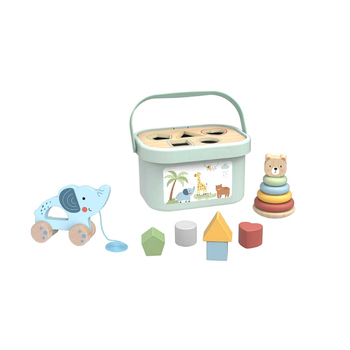 Tooky Toy 3-in-1 My Forest Friends Wooden Box Kids 12m+