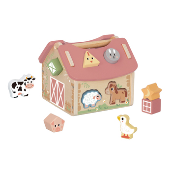Tooky Toy My Forest Friends Farmhouse Shape Sorter Play Set Kids 18m+